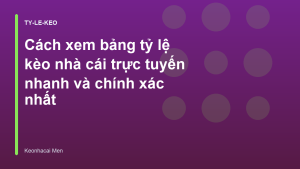 Read more about the article Cách xem bảng tỷ lệ kèo nhà cái trực tuyến nhanh và chính xác nhất